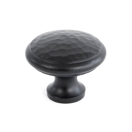 From The Anvil - Black Hammered Cabinet Knob - Large | Sku. 33993 | Trade Door Handles.