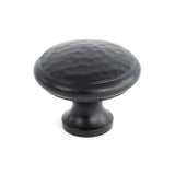 From The Anvil - Black Hammered Cabinet Knob - Large | Sku. 33993 | Trade Door Handles.