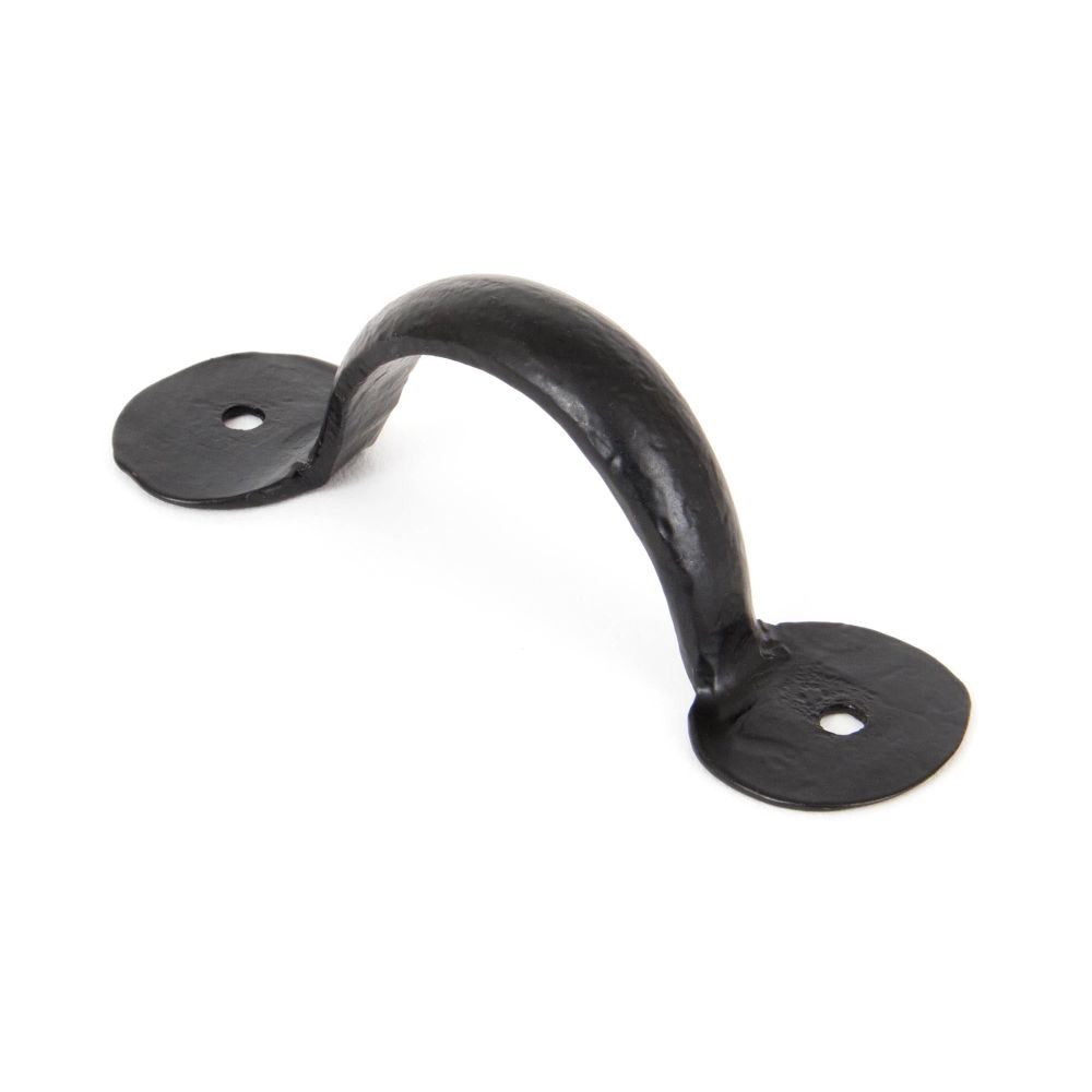 From The Anvil - Black 4" Bean D Handle | Sku. 33997 | Trade Door Handles.