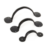 From The Anvil - Black 8" Bean D Handle | Sku. 33999 | Trade Door Handles.