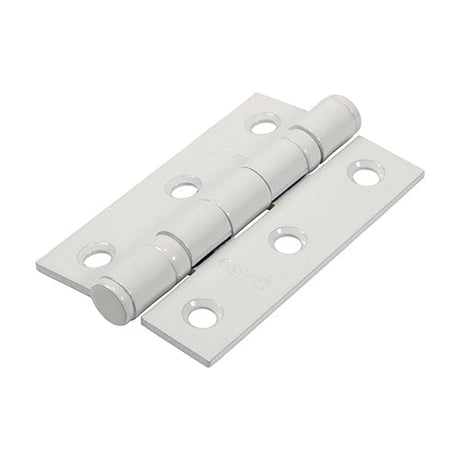 This is an image of Timco - Twin Ball Bearing Hinges - Steel - White 76 x 51 (1 Pairs Box) 340369