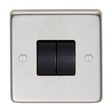 From The Anvil - BN Double 10 Amp Switch | Sku. 34201 | Trade Door Handles.