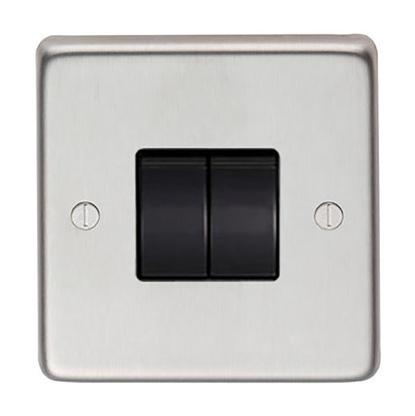 From The Anvil - BN Double 10 Amp Switch | Sku. 34201 | Trade Door Handles.
