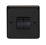 From The Anvil - BN Double 10 Amp Switch | Sku. 34201 | Trade Door Handles.