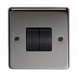 From The Anvil - BN Double 10 Amp Switch | Sku. 34201 | Trade Door Handles.