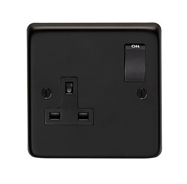 From The Anvil - MB Single 13 Amp Switched Socket | Sku. 34223/2 | Trade Door Handles.
