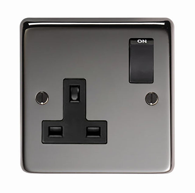 From The Anvil - BN Single 13 Amp Switched Socket | Sku. 34223 | Trade Door Handles.