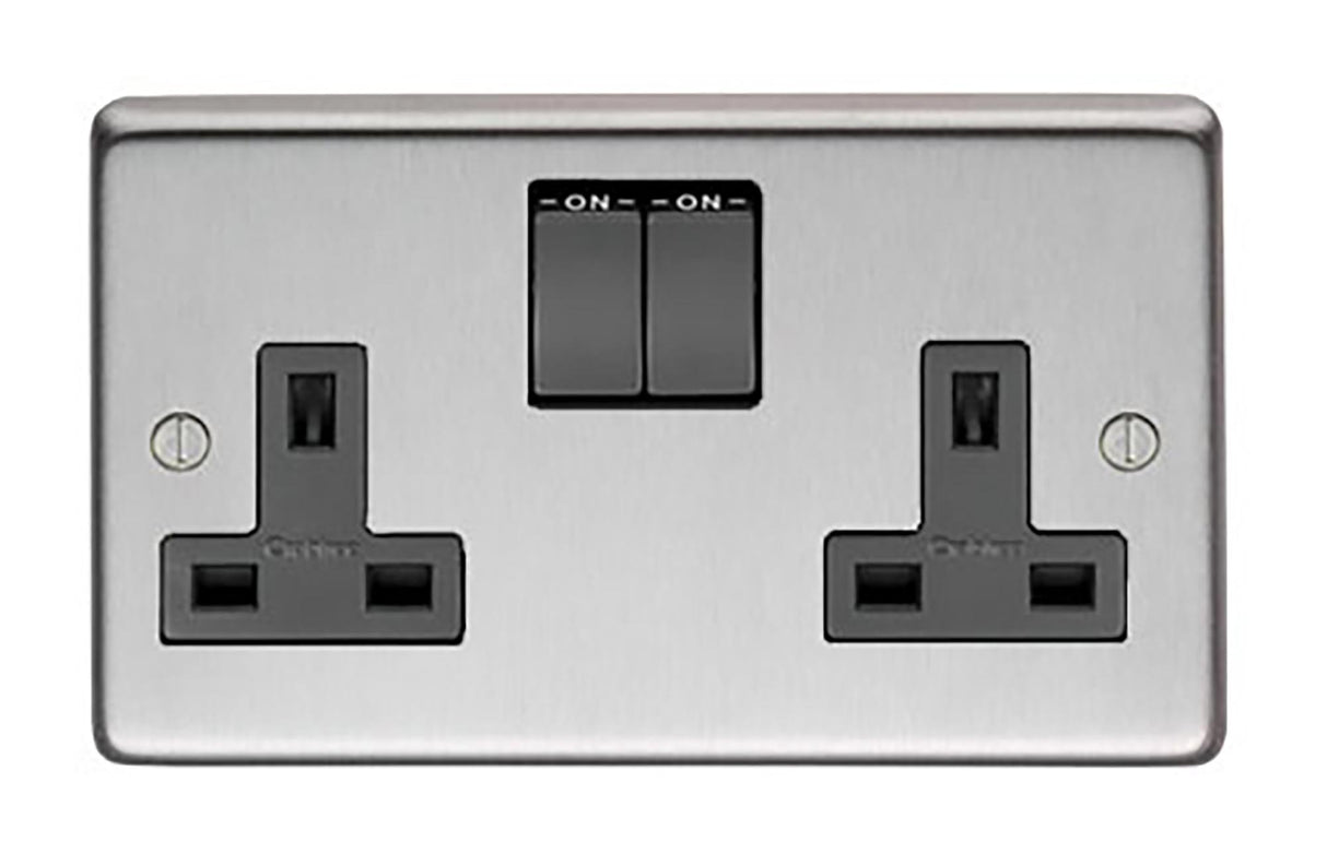 From The Anvil - SSS Double 13 Amp Switched Socket | Sku. 34224/1 | Trade Door Handles.