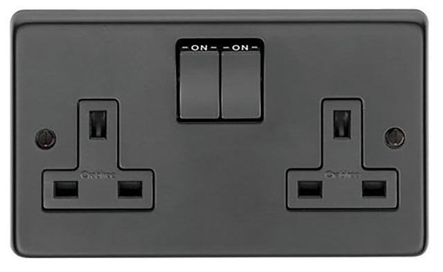 From The Anvil - MB Double 13 Amp Switched Socket | Sku. 34224/2 | Trade Door Handles.