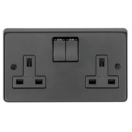 From The Anvil - MB Double 13 Amp Switched Socket | Sku. 34224/2 | Trade Door Handles.