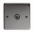 From The Anvil - BN Single TV Socket | Sku. 34229 | Trade Door Handles.