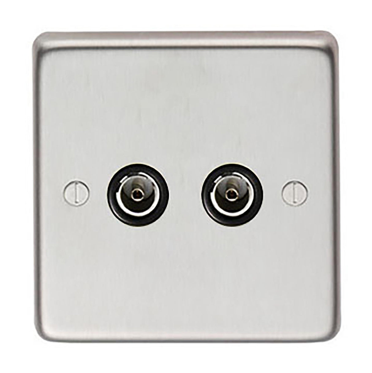 From The Anvil - SSS Double TV Socket | Sku. 34230/1 | Trade Door Handles.