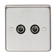 From The Anvil - SSS Double TV Socket | Sku. 34230/1 | Trade Door Handles.