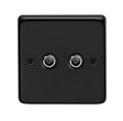 From The Anvil - MB Double TV Socket | Sku. 34230/2 | Trade Door Handles.