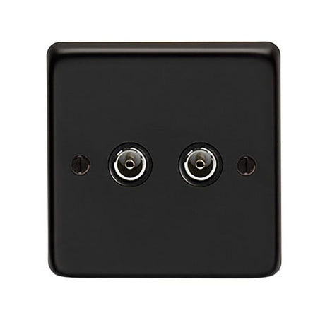 From The Anvil - MB Double TV Socket | Sku. 34230/2 | Trade Door Handles.
