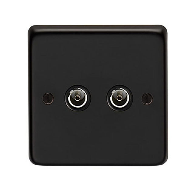 From The Anvil - MB Double TV Socket | Sku. 34230/2 | Trade Door Handles.