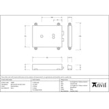 From The Anvil - Polished Brass Rim Lock & Cover | Sku. 35000 | Trade Door Handles.