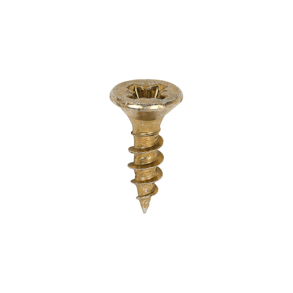 This is an image of Timco - Classic Multi-Purpose Screws - PZ - Double Countersunk - Yellow 3.5 x 12mm - (200 PCS Box) 35012CLAF