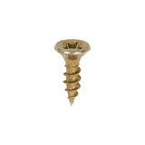 This is an image of Timco - Classic Multi-Purpose Screws - PZ - Double Countersunk - Yellow 3.5 x 12mm - (200 PCS Box) 35012CLAF