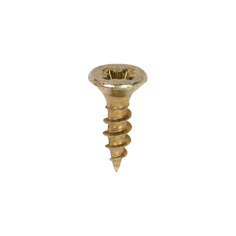 This is an image of Timco - Classic Multi-Purpose Screws - PZ - Double Countersunk - Yellow 3.5 x 12mm - (200 PCS Box) 35012CLAF