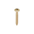 This is an image of Timco - Classic Multi-Purpose Screws - PZ - Pan Head - Yellow 3.5 x 12mm - (200 PCS Box) 35012CLAP