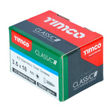 This is an image of Timco - Classic Multi-Purpose Screws - PZ - Double Countersunk - A2 Stainless Steel 3.5 x 16mm - (200 PCS Box) 35016CLASS