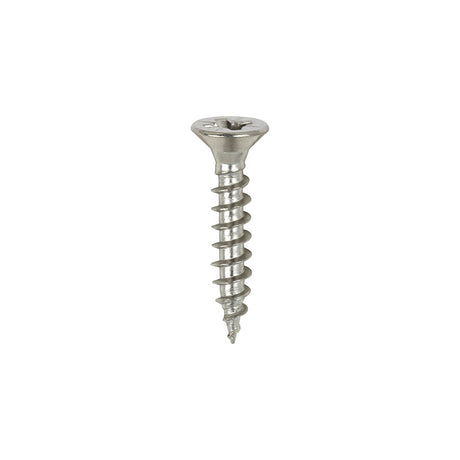 This is an image of Timco - Classic Multi-Purpose Screws - PZ - Double Countersunk - A4 Stainless Steel 3.5 x 20mm - (200 PCS Box) 35020CLA4