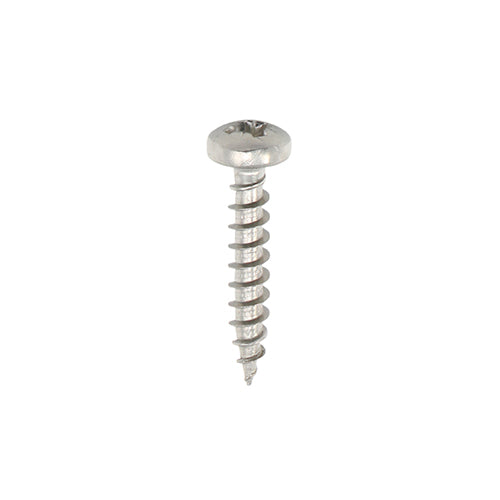 This is an image of Timco - Classic Multi-Purpose Screws - PZ - Pan Head - A2 Stainless Steel 3.5 x 20mm - (200 PCS Box) 35020CLAPSS
