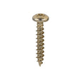 This is an image of Timco - Classic Multi-Purpose Screws - PZ - Pan Head - Yellow 3.5 x 20mm - (200 PCS Box) 35020CLAP