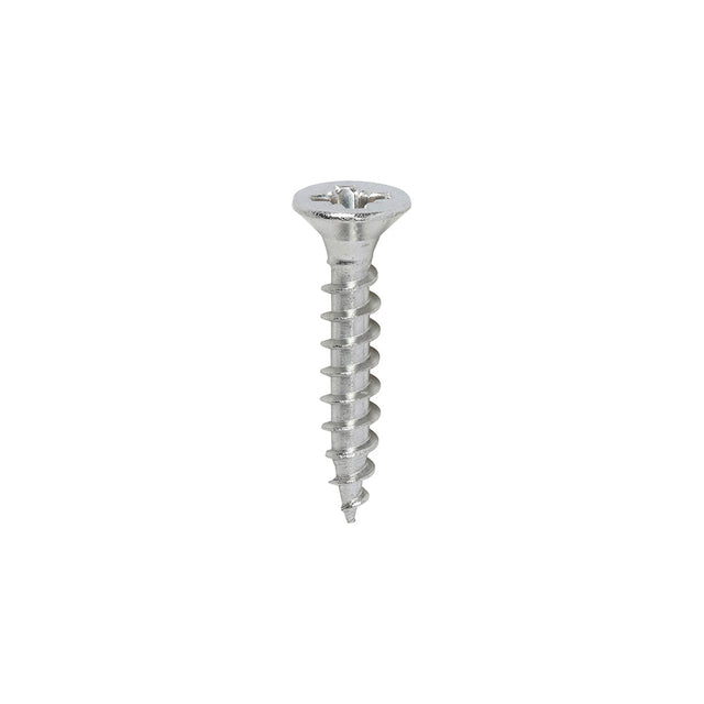 This is an image of Timco - Classic Multi-Purpose Screws - PZ - Double Countersunk - A2 Stainless Steel 3.5 x 20mm - (200 PCS Box) 35020CLASS