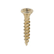 This is an image of Timco - Velocity Premium Multi-Use Screws - PZ - Double Countersunk - Yellow 3.5 x 20mm - (200 PCS Box) 35020VY