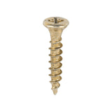 This is an image of Timco - Velocity Premium Multi-Use Screws - PZ - Double Countersunk - Yellow 3.5 x 20mm - (200 PCS Box) 35020VY