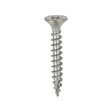 This is an image of Timco - Classic Multi-Purpose Screws - PZ - Double Countersunk - A4 Stainless Steel 3.5 x 25mm - (200 PCS Box) 35025CLA4