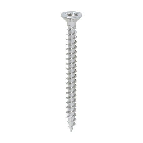 This is an image of Timco - Classic Multi-Purpose Screws - PZ - Double Countersunk - A2 Stainless Steel 3.5 x 40mm - (200 PCS Box) 35040CLASS