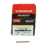 This is an image of Timco - Velocity Premium Multi-Use Screws - PZ - Double Countersunk - Yellow 3.5 x 40mm - (200 PCS Box) 35040VY