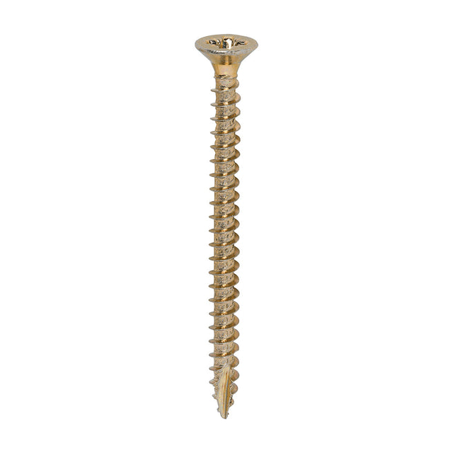 This is an image of Timco - Classic Multi-Purpose Screws - PZ - Double Countersunk - Yellow 3.5 x 45mm - (200 PCS Box) 35045CLAF