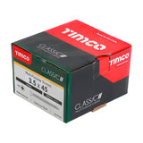 This is an image of Timco - Classic Multi-Purpose Screws - PZ - Double Countersunk - Yellow 3.5 x 45mm - (200 PCS Box) 35045CLAF
