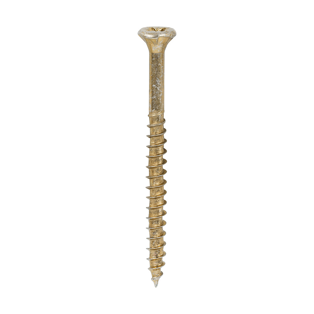 This is an image of Timco - Velocity Premium Multi-Use Screws - PZ - Double Countersunk - Yellow 3.5 x 45mm - (200 PCS Box) 35045VY