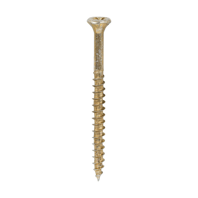 This is an image of Timco - Velocity Premium Multi-Use Screws - PZ - Double Countersunk - Yellow 3.5 x 45mm - (200 PCS Box) 35045VY