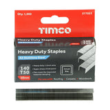 This is an image of Timco - Heavy Duty Staples - Chisel Point - A2 Stainless Steel 10mm (1000 PCS Box) 377023