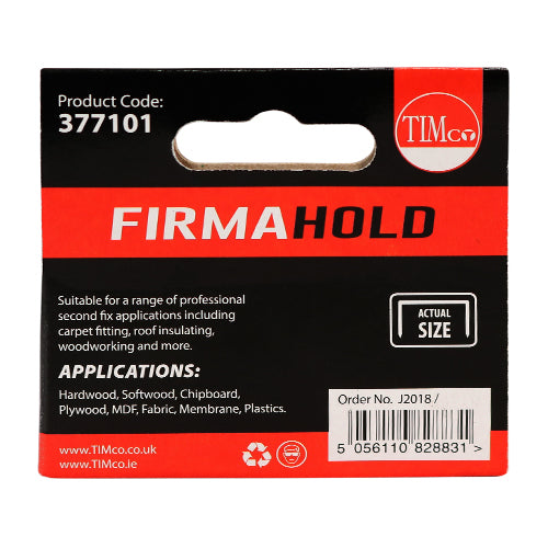 This is an image of Timco - Light Duty Staples - Chisel Point - Galvanised 6mm (1000 PCS Box) 377101