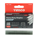 This is an image of Timco - Heavy Duty Staples - Chisel Point - Galvanised - Bulk Box 10mm (5000 PCS Box) 377155