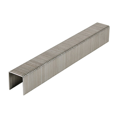 This is an image of Timco - Heavy Duty Staples - Chisel Point - A2 Stainless Steel 12mm (1000 PCS Box) 377261