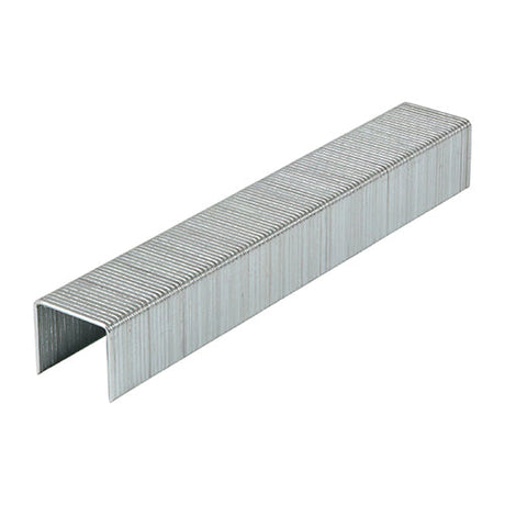 This is an image of Timco - Light Duty Staples - Chisel Point - Galvanised 10mm (1000 PCS Box) 377321