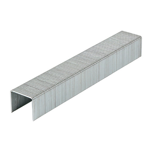 This is an image of Timco - Light Duty Staples - Chisel Point - Galvanised 10mm (1000 PCS Box) 377321