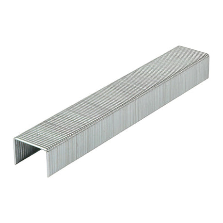 This is an image of Timco - Light Duty Staples - Chisel Point - Galvanised 8mm (1000 PCS Box) 377564