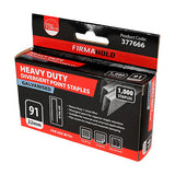 This is an image of Timco - Heavy Duty Staples - Divergent Point - Galvanised 22mm (1000 PCS Box) 377666