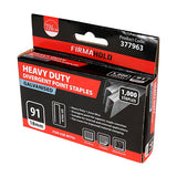 This is an image of Timco - Heavy Duty Staples - Divergent Point - Galvanised 18mm (1000 PCS Box) 377963