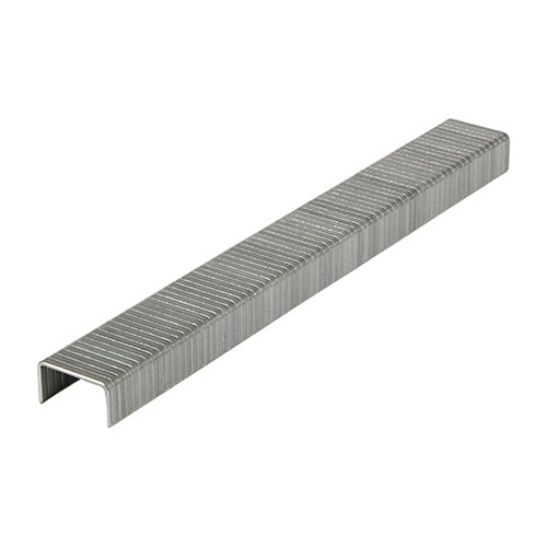 This is an image of Timco - Heavy Duty Staples - Chisel Point - Galvanised 6mm (1000 PCS Box) 377987