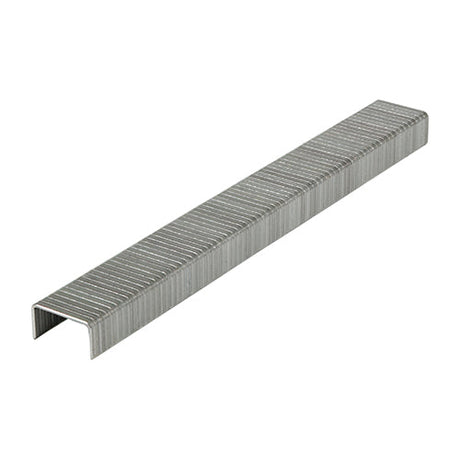 This is an image of Timco - Heavy Duty Staples - Chisel Point - Galvanised 6mm (1000 PCS Box) 377987